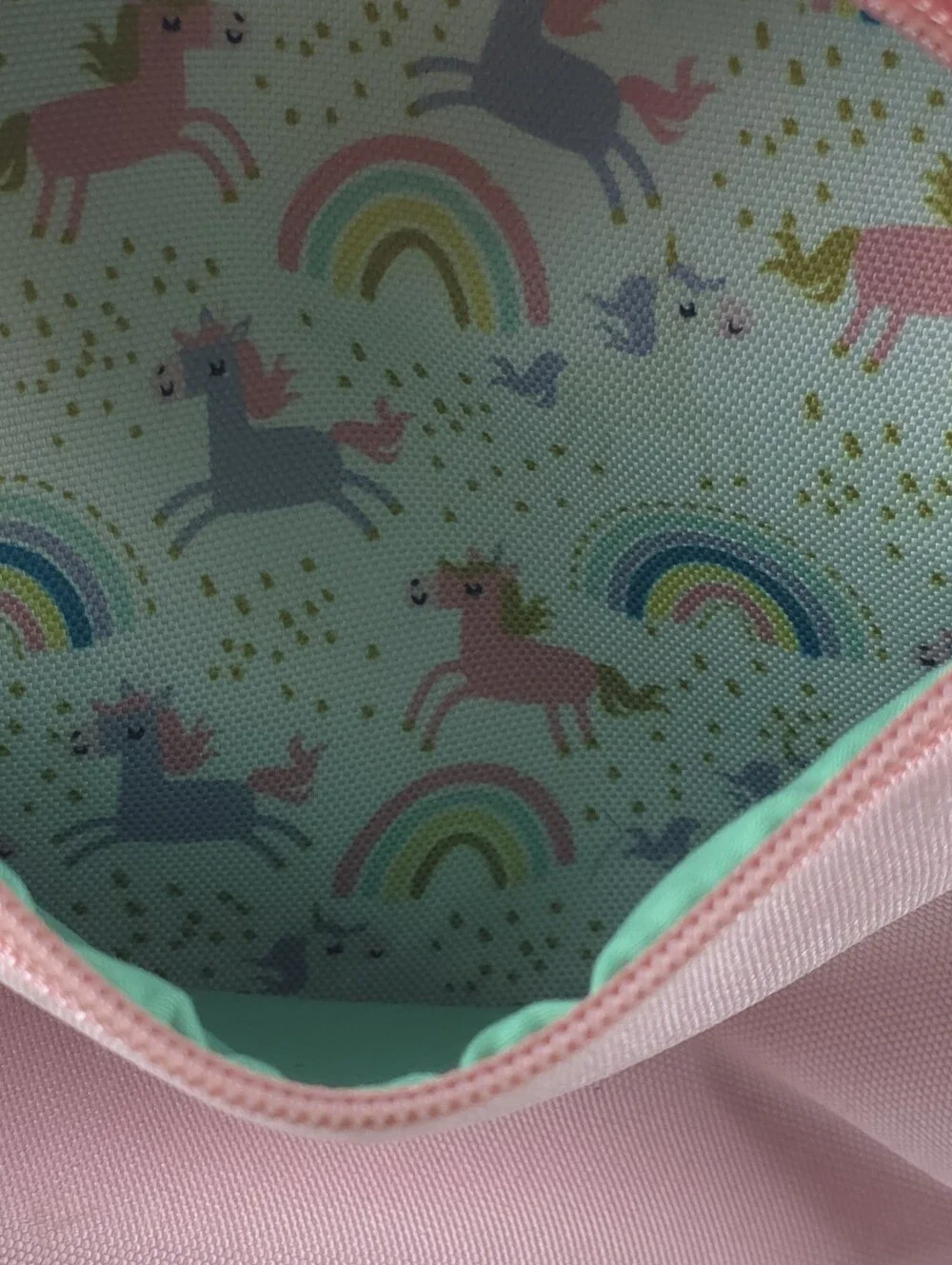 Jane Marie Unicorn Rainbow Backpack Girls Pink School Bag